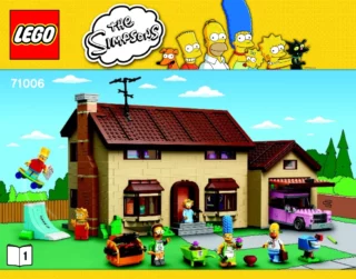 Livret 1 des instructions de montage de l'ensemble  La maison des Simpson LEGO 71006