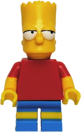 Minifigure LEGO de Bart Simpson provenant de l'ensemble 71006