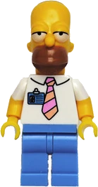 Minifigure d'Homer Simpson provenant de l'ensemble LEGO Simpson 71006