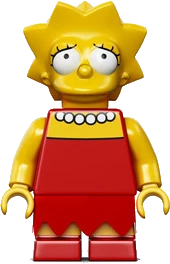 Minifigure LEGO de Lisa Simpson provenant de l'ensemble 71006