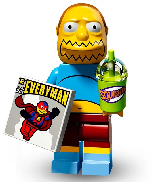 Minifigure LEGO Simpson : Le vendeur de BDs