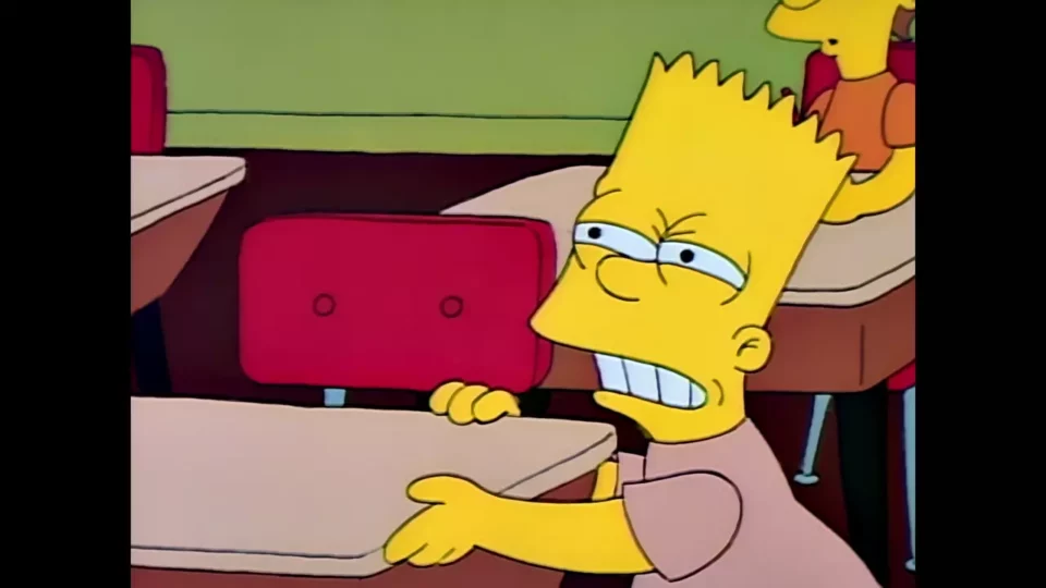 - Que se passe-t-il, Bart ? - Rien. Faut que je fasse ce contrôle.