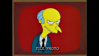 A 15 h, vendredi, l'autocrate local C.M. Burns s 'est fait tirer dessus