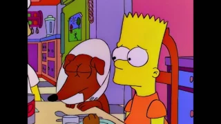 Il a cassé les pattes du chien de Bart.