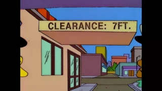 La camionnette est trop haute.