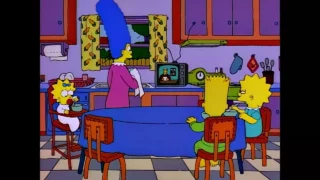 Kent Brockman pour la campagne de 96 : l'Amérique joue à pile ou face.