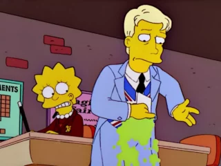 Bart, tu mets du vomi sur mon prince.