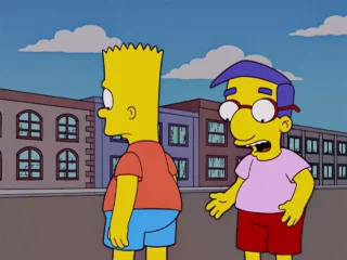Bart, regarde la montre.