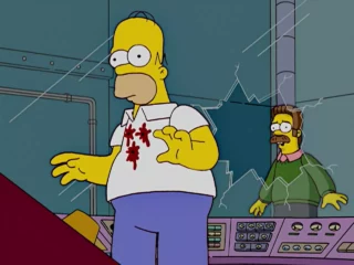 Homer, tombe à l'envers !