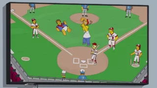 And now he's smashing his--