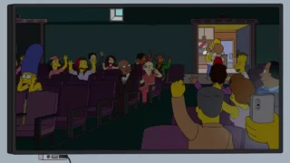 -(audience cheers) -MOE: Get him out of here.